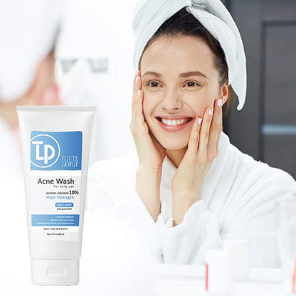 Benzoyl Peroxide Body Wash 10% - Acne Face Wash & Acne Body Wash - Butt Acne Treatment & Back Acne Treatment - Highest Grade Medical Facial Cleanser, Maximum Strength Acne Wash 6.7 Oz