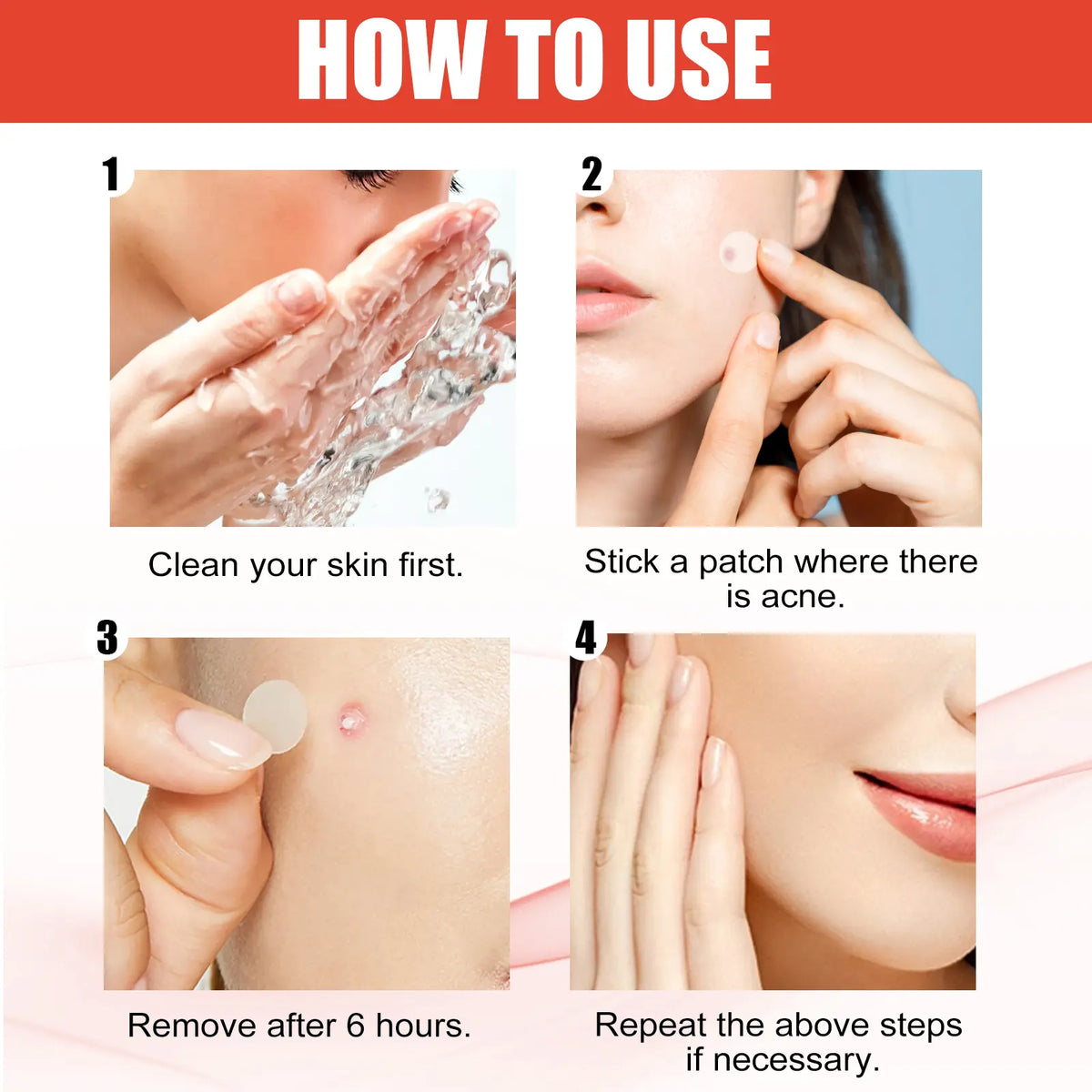 Pimple Patches for Face, Hydrocolloid Acne Patch Bulk, Acne Stickers for Covering Cheeks, Forehead, Chin Blemishes Zit Breakouts for All Skin Types