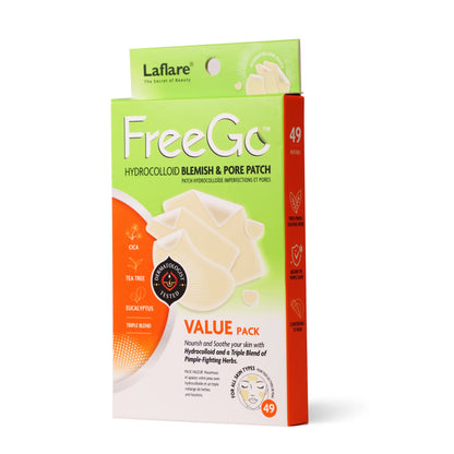 Freego Hydrocolloid Acne Patches for the Face, Large Pimple Patches for Skin Repair, Breakouts, Zit, Blemish Spot, Skincare, Korean Pimple Patches.