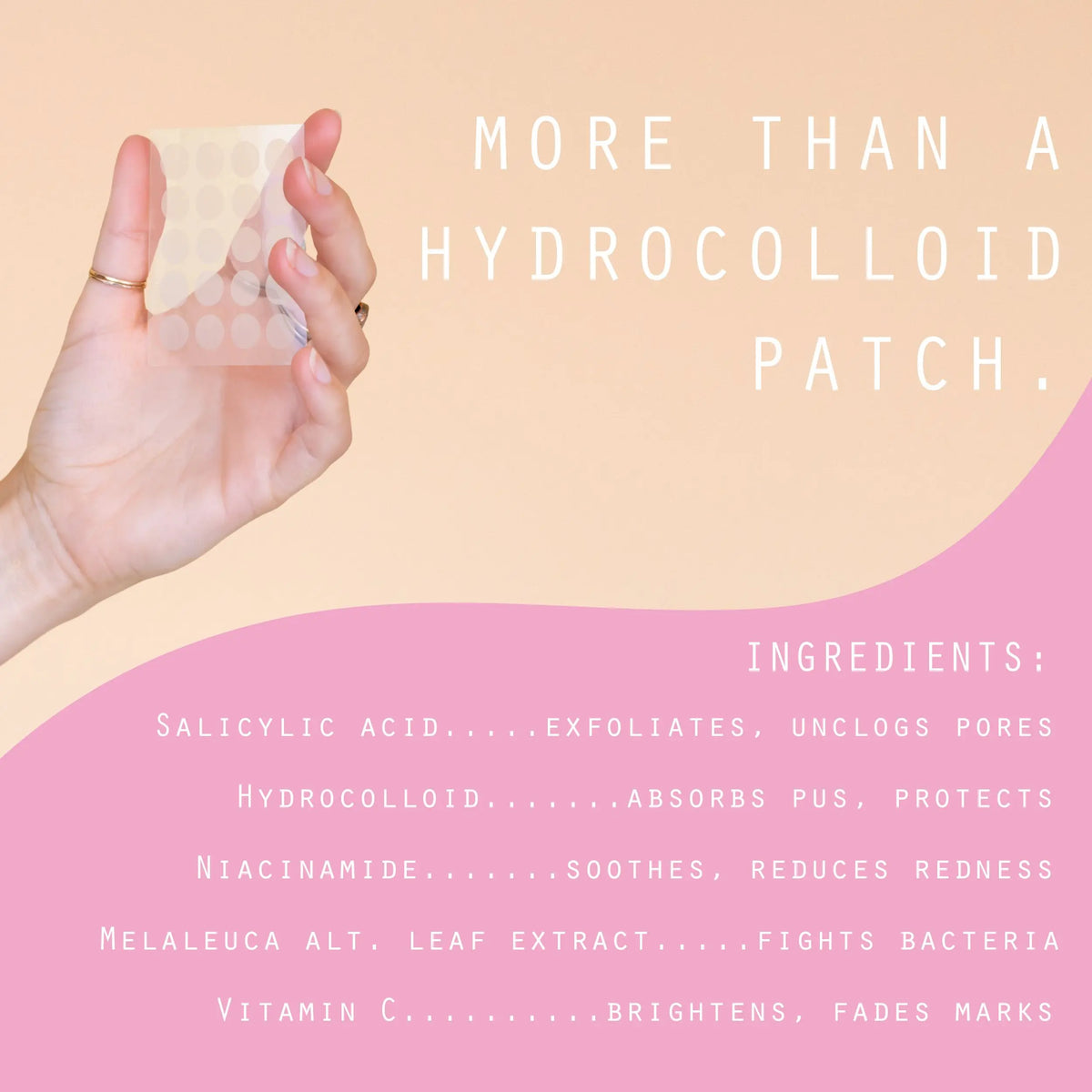 Dot Pimple & Zit Patches for Face – All-Natural Custom Triple-Action Formula Absorbs, Clears & Brightens Acne Spots with Hydrocolloid, Vitamin C, Tea Tree Oil & Salicylic Acid (10Mm, 120Ct)