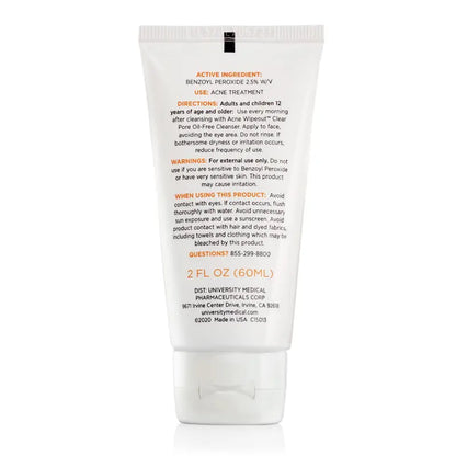 Acne Wipeout All Day Breakout Control Cream with Benzoyl Peroxide and Aloe Extract for Acne Prone Sensitive Skin Acne Removal Pimpledrying Lotion Acne Cleansing Blemish Barrier Patches