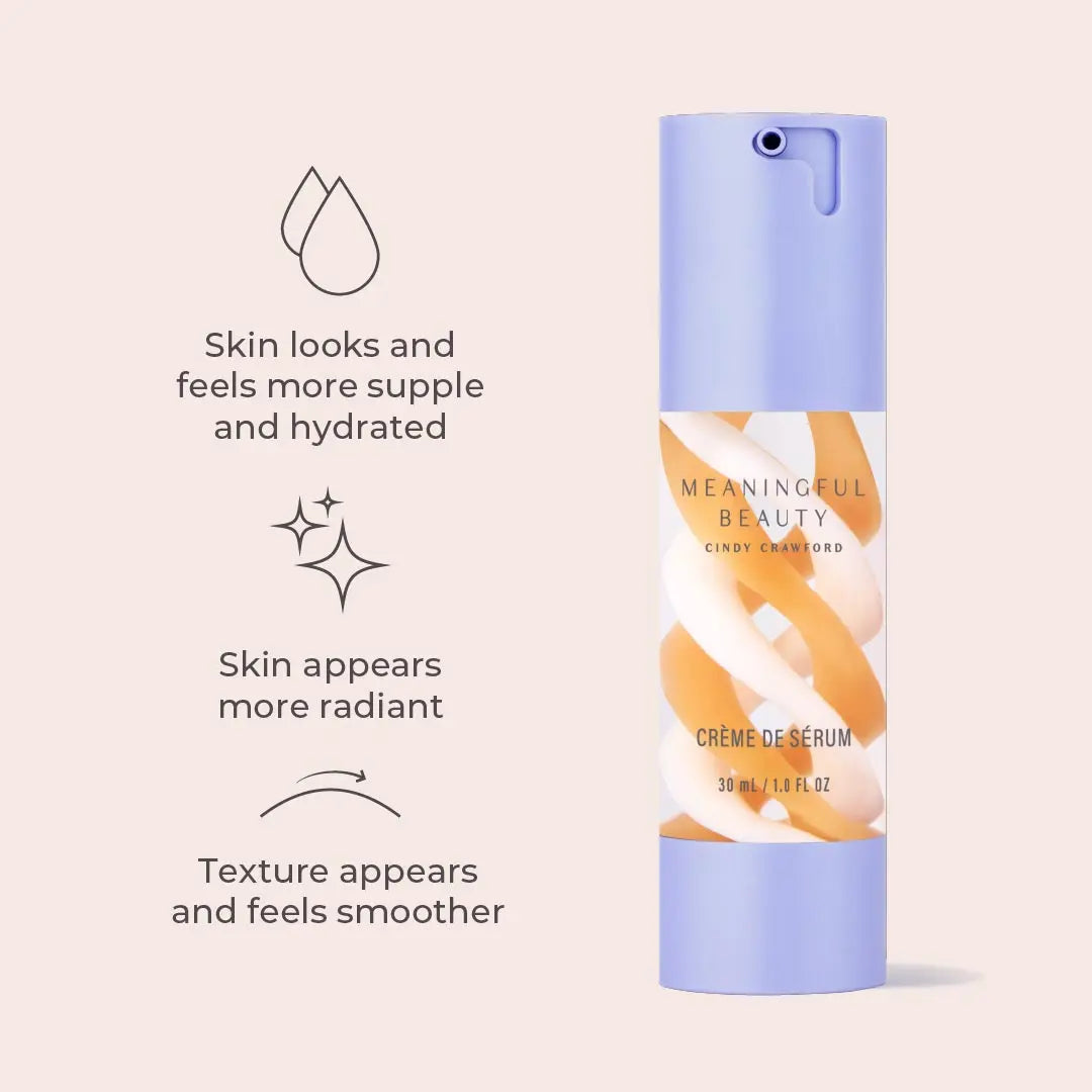 Tiktok Shop Exclusive: Meaningful Beauty Filling & Firming Duo - Daily Lifting Treatment & Crème De Sérum Night Crème with Hyaluronic Acid and Melon Antioxidants