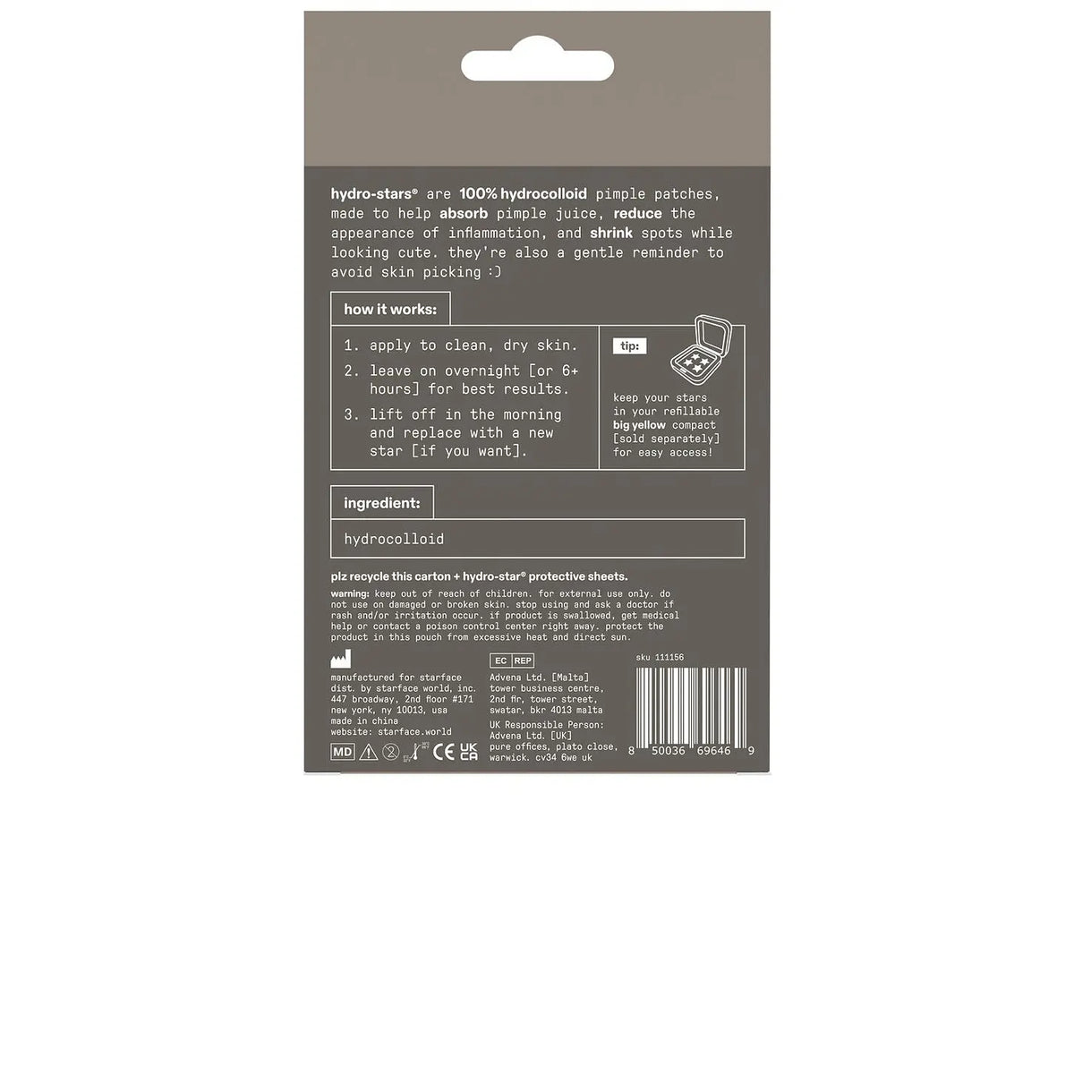 Starface Earth Hydro-Star Pimple Patches