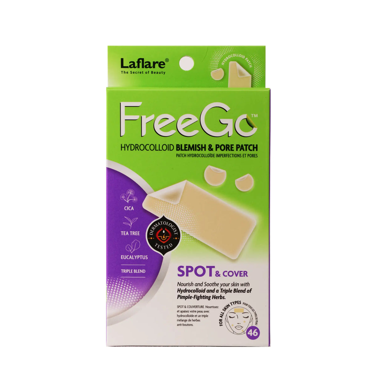 Freego Hydrocolloid Acne Patches for the Face, Large Pimple Patches for Skin Repair, Breakouts, Zit, Blemish Spot, Skincare, Korean Pimple Patches.