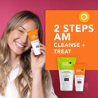 Acne Wipeout All Day Breakout Control Cream with Benzoyl Peroxide and Aloe Extract for Acne Prone Sensitive Skin Acne Removal Pimpledrying Lotion Acne Cleansing Blemish Barrier Patches