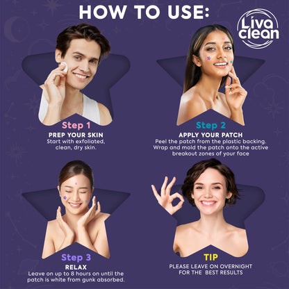 Livaclean 480 CT (2-Pack of 240) Superstar Hydrocolloid Pimple Patches with Salicylic Acid & Tea Tree, Hypoallergenic Soothing Acne Spot Cover for All Skin Types, Daily Gentle Skincare