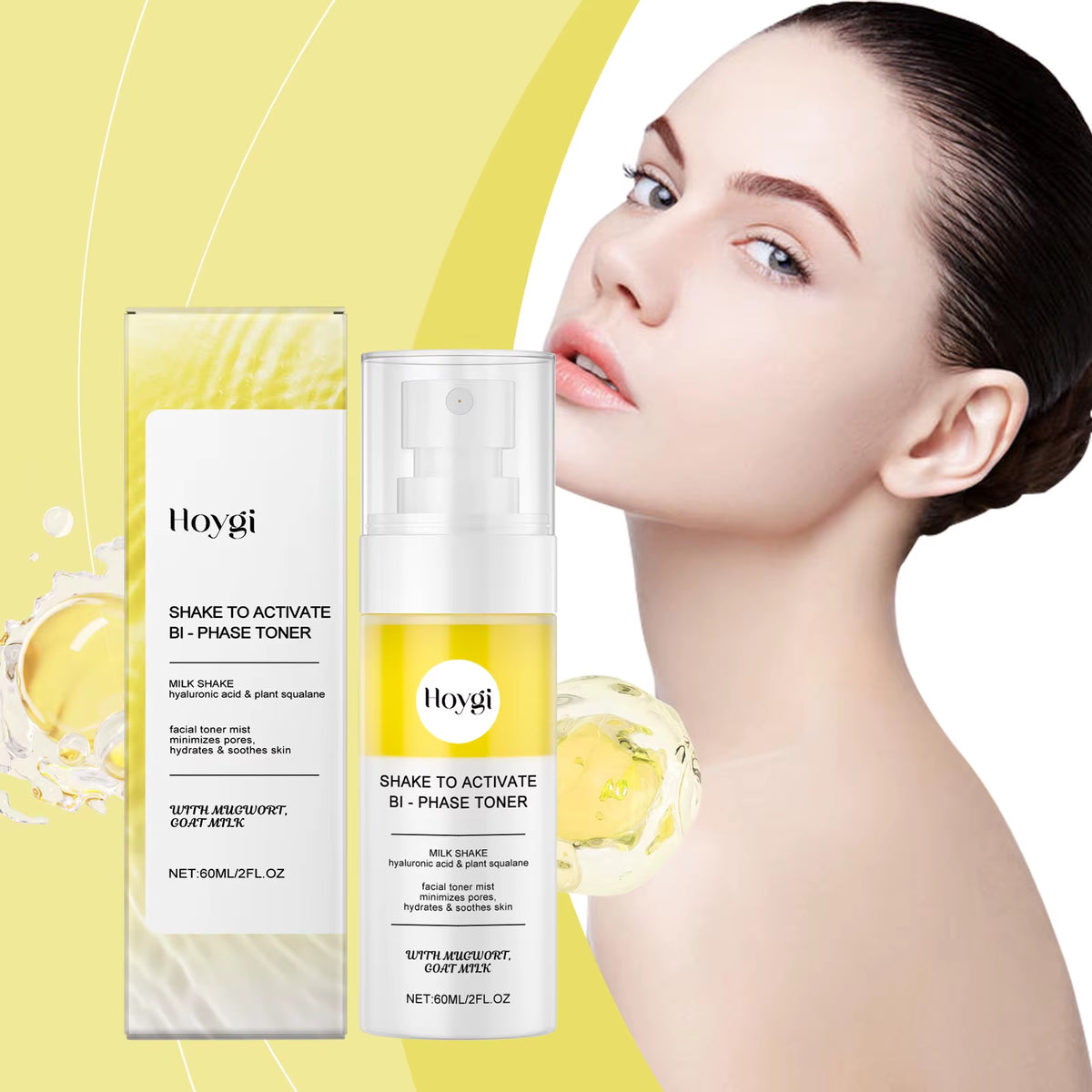 Skintifik Hydra-Calm Facial Mist with model