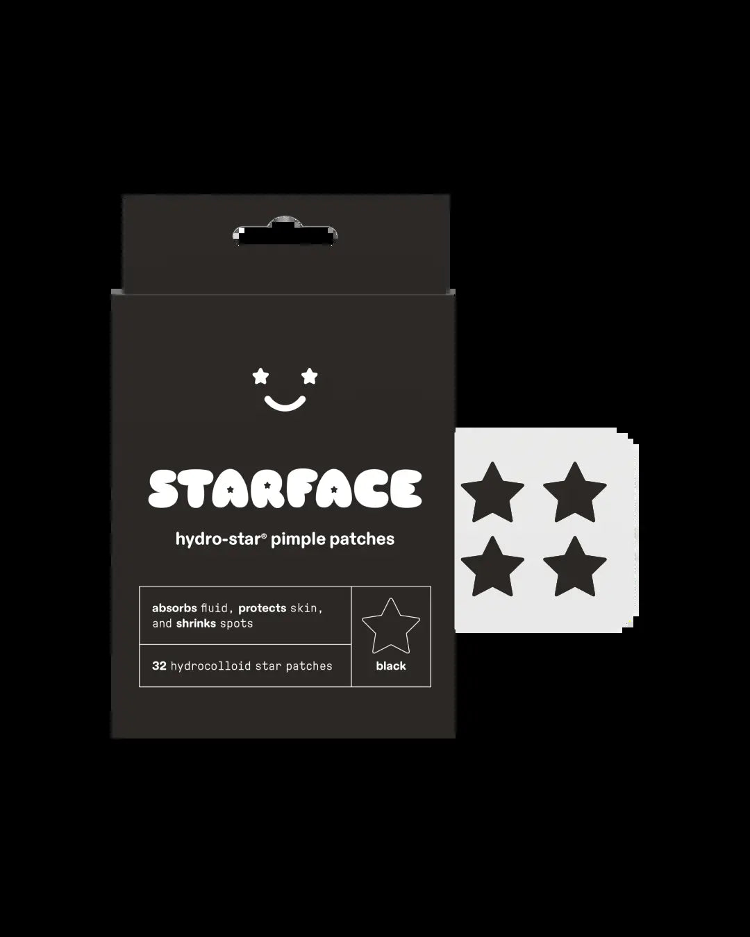 Starface Black Star Pimple Patches, 32 Ct