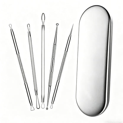 5 Acne Needles,Facial Acne Removal Extractor Blackhead Removal Kit,Blackhead Acne Remover Tool