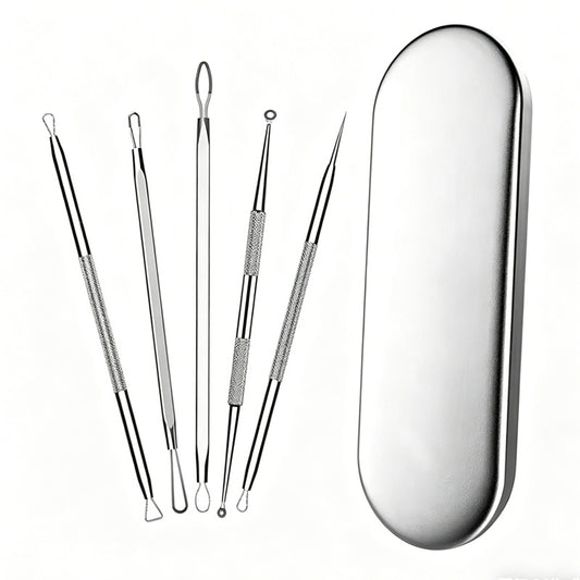 5 Acne Needles,Facial Acne Removal Extractor Blackhead Removal Kit,Blackhead Acne Remover Tool