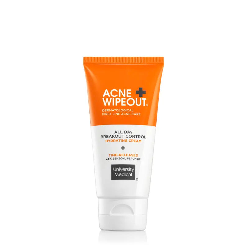 Acne Wipeout All Day Breakout Control Cream with Benzoyl Peroxide and Aloe Extract for Acne Prone Sensitive Skin Acne Removal Pimpledrying Lotion Acne Cleansing Blemish Barrier Patches