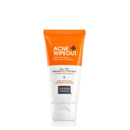 Acne Wipeout All Day Breakout Control Cream with Benzoyl Peroxide and Aloe Extract for Acne Prone Sensitive Skin Acne Removal Pimpledrying Lotion Acne Cleansing Blemish Barrier Patches
