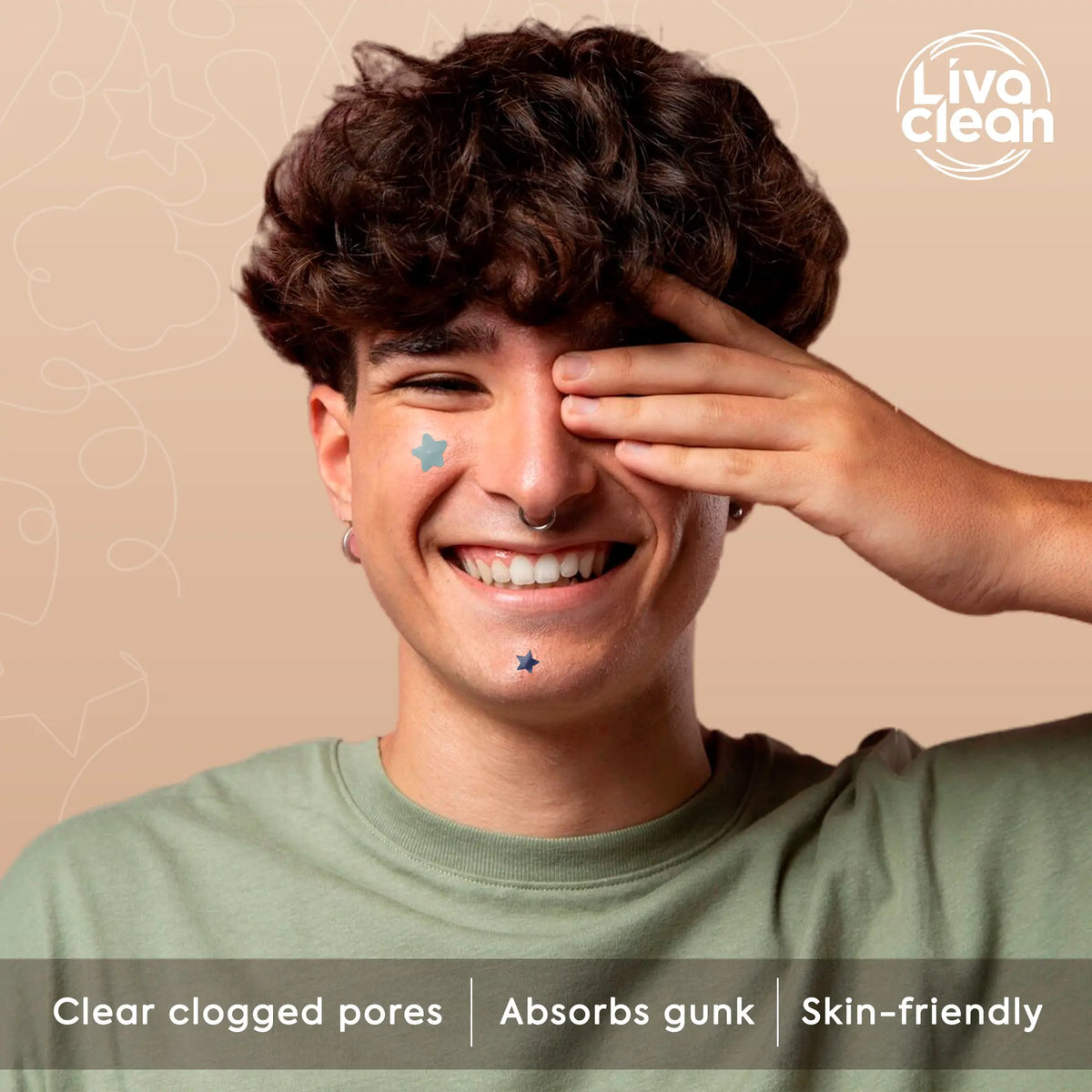 Livaclean Neutrals Hydrocolloid Pimple Patches - 240Ct Multi-Pack Star Patch with Salicylic Acid & Tea Tree Oil, Oily Skin Acne Clearing Solution, Clogged Pores Remover, Long Lasting Hyperpigmentation & Red Mark Treatment