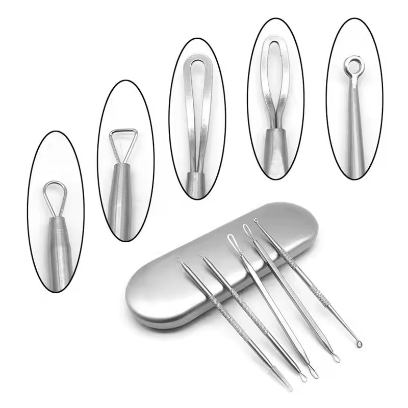 5 Acne Needles,Facial Acne Removal Extractor Blackhead Removal Kit,Blackhead Acne Remover Tool