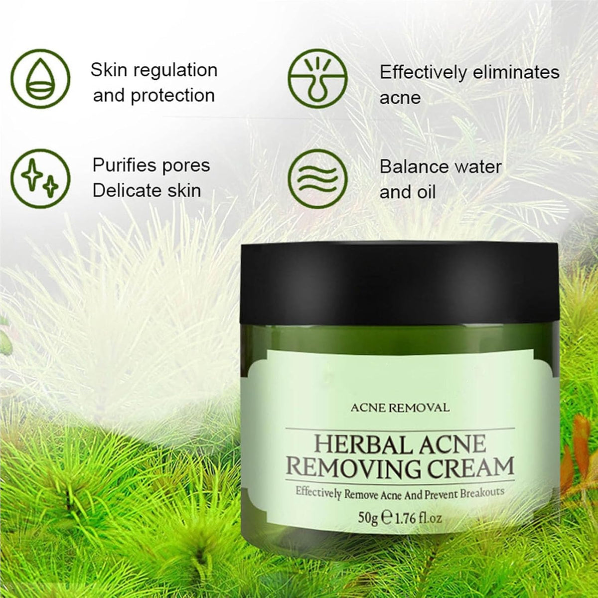 Acne Removing Face Cream,Natural Ingredients Professionally Remove Acne Marks,For Teens & Adults Anti-Acne Moisturizer Pimple Cream