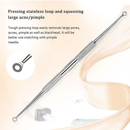 5 Acne Needles,Facial Acne Removal Extractor Blackhead Removal Kit,Blackhead Acne Remover Tool