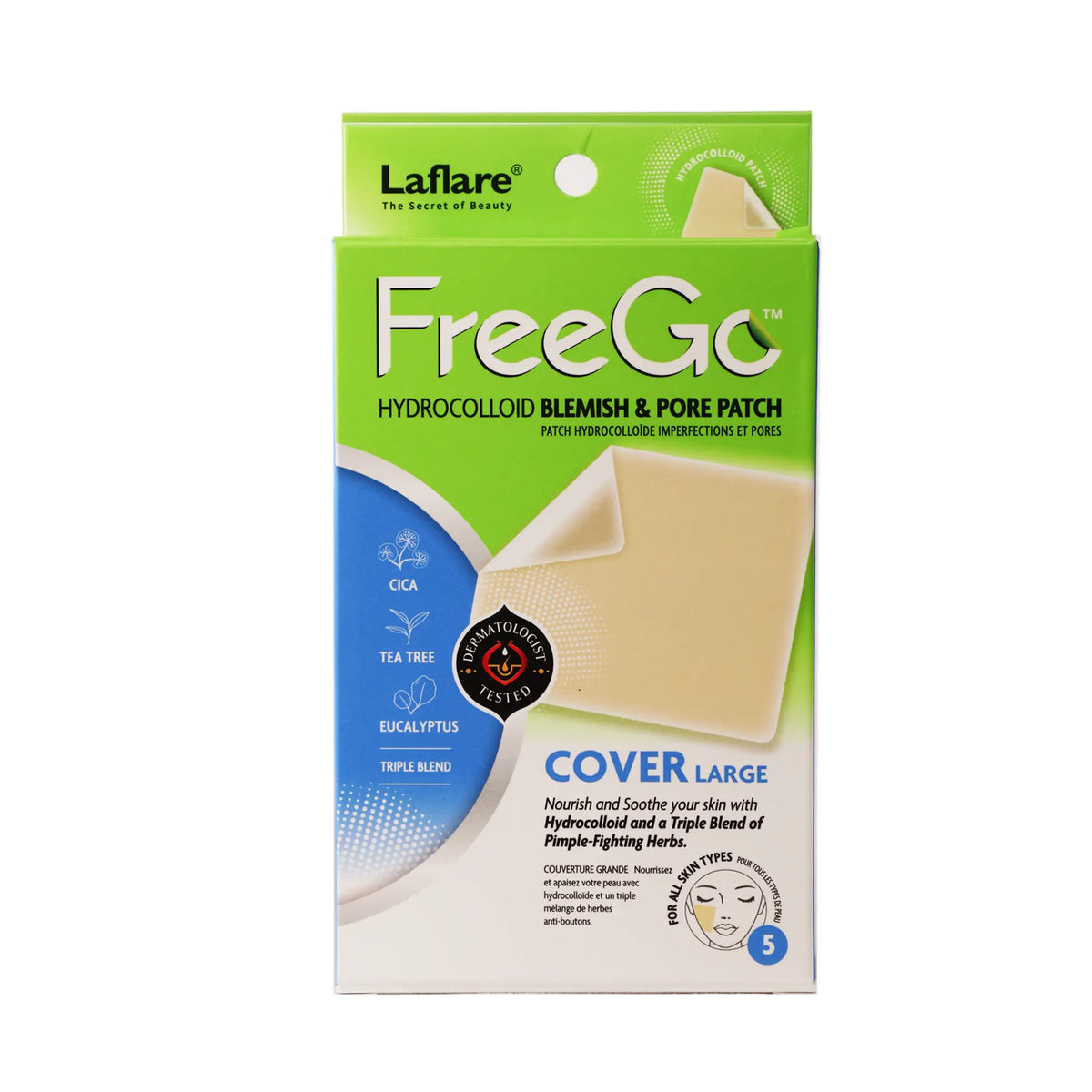Freego Hydrocolloid Acne Patches for the Face, Large Pimple Patches for Skin Repair, Breakouts, Zit, Blemish Spot, Skincare, Korean Pimple Patches.
