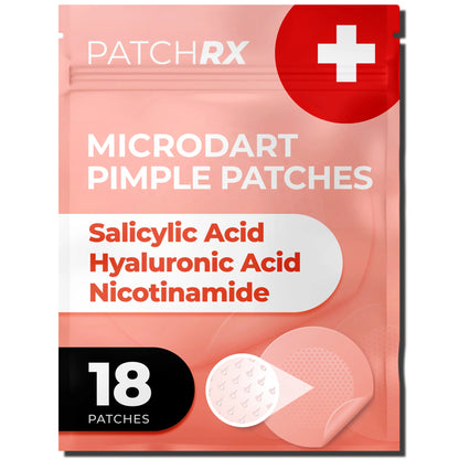 Patchrx Pimple Patches for Face, Hydrocolloid Acne Patches with Tea Tree Oil, Pimple Stickers - Acne Pimple Patches for Face - Zit Patches