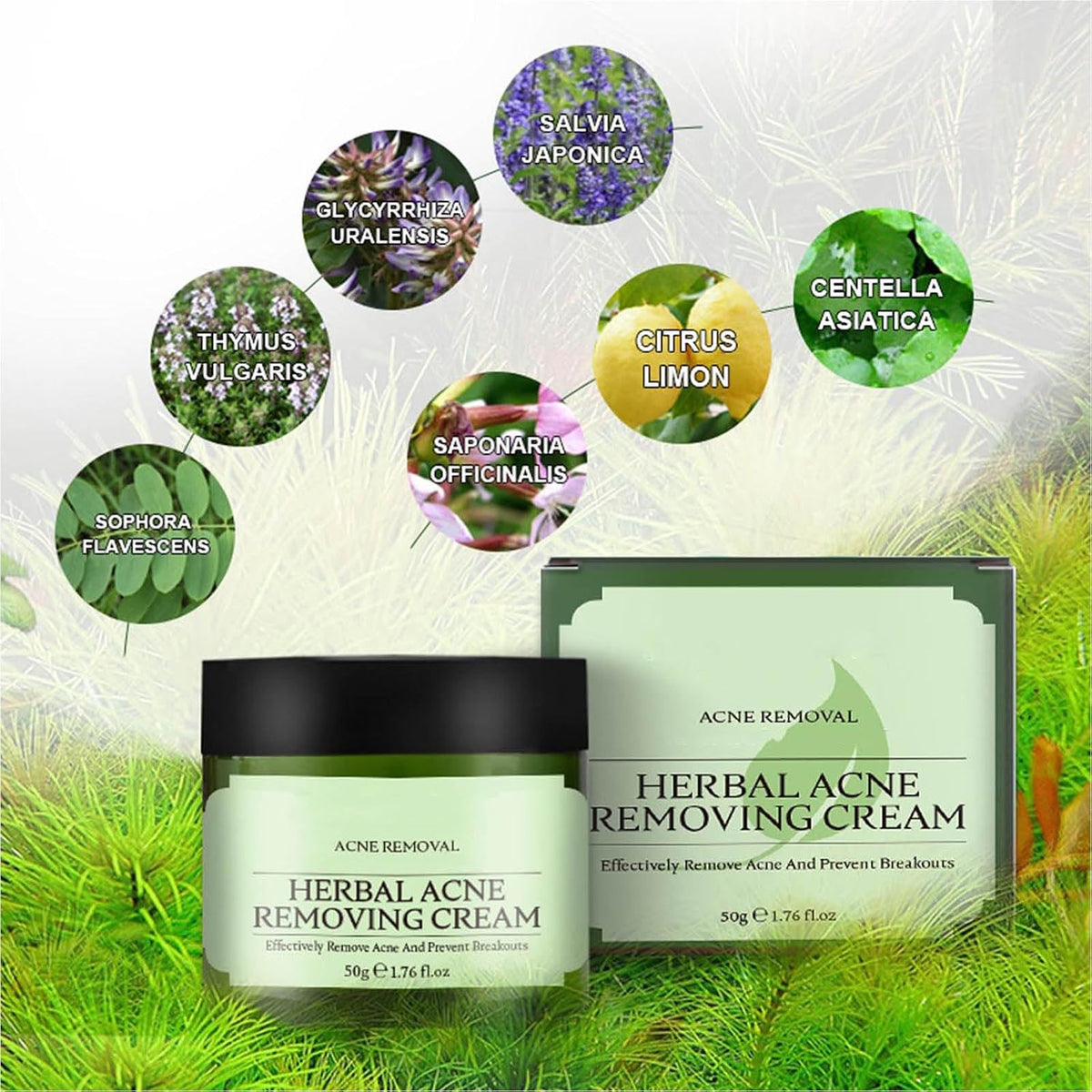 Acne Removing Face Cream,Natural Ingredients Professionally Remove Acne Marks,For Teens & Adults Anti-Acne Moisturizer Pimple Cream
