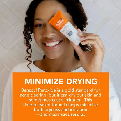 Acne Wipeout All Day Breakout Control Cream with Benzoyl Peroxide and Aloe Extract for Acne Prone Sensitive Skin Acne Removal Pimpledrying Lotion Acne Cleansing Blemish Barrier Patches